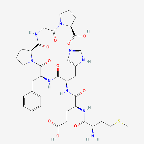 2D molecular structure of Semax, molecular formula C37H51N9O10S