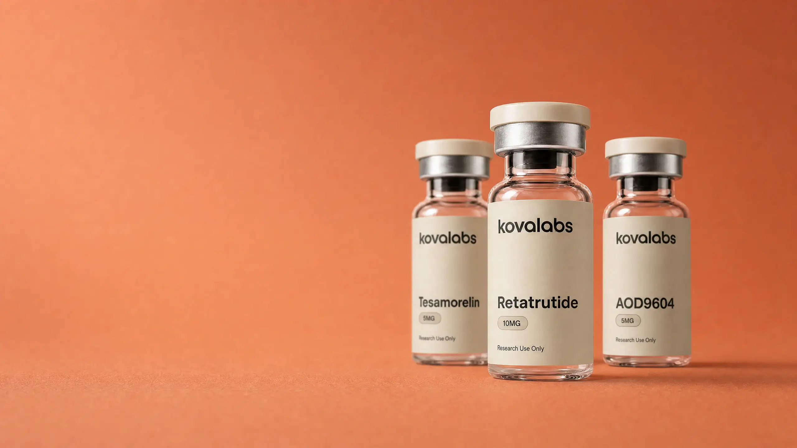 Retatrutide, Tesamorelin, AOD-9604 - metabolic pathway research peptides
