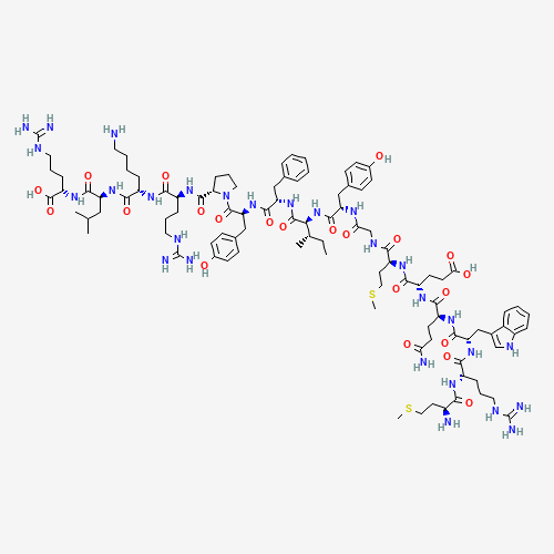 2D molecular structure of MOTS-c, molecular formula C101H152N28O22S2
