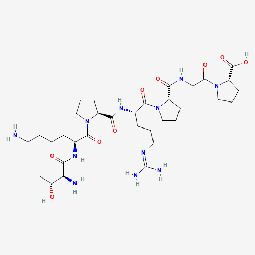 2D molecular structure of Selank, molecular formula C33H57N11O9